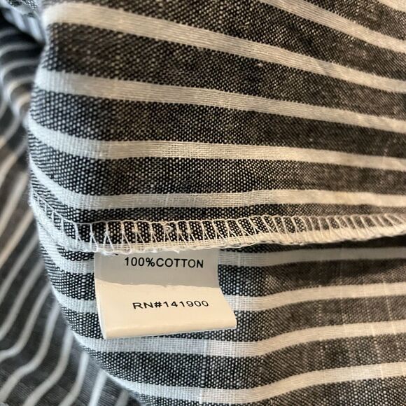 Velzera Boho Floral Embroidery Striped Open Jacket Top Oversized Bohemian - Picture 9 of 11